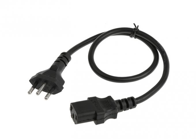 cable eléctrico del monitor de computadora de 10a 250v, cable de corriente alterna de 3 Pin modificado para requisitos particulares 1