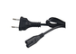 Cable eléctrico retractable del Pvc el Brasil de transmisión del enchufe negro del cable 2pin para el aparato electrodoméstico proveedor
