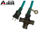 Los cables eléctricos internacionales estándar de Japón 2Pins 2 atan con alambre la certificación de PSE proveedor