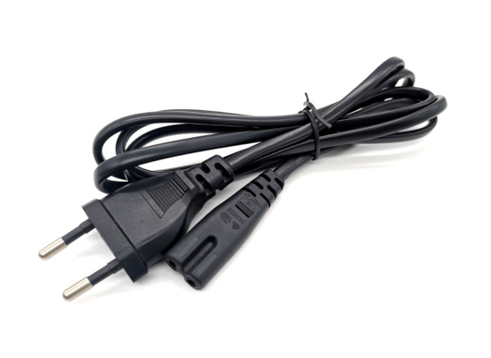 Cable eléctrico del VDE del Pin del europeo 2 H055VV F 2x0.5mm2 para el ordenador