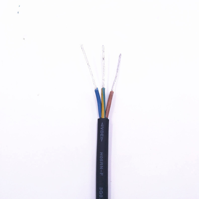 Cable de goma de la base de goma del cable aislado 3 de H05RN-F 3x0.75mm2