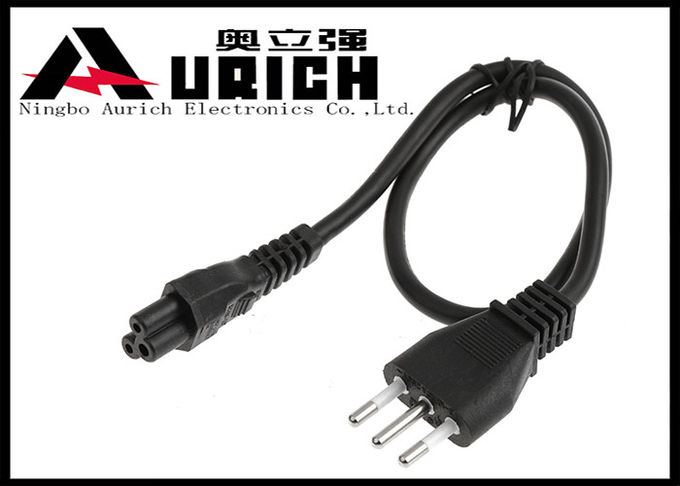 Cable eléctrico estándar de IMQ Italia con el enchufe masculino de 3 Pin al conector hembra del IEC C5 0