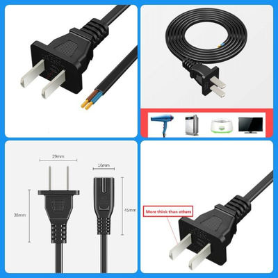 calidad  2 Pin CCC Power Cord Electrical Two Core Plug For Audio Home Appliances fábrica