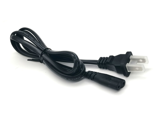cable de extensión de la corriente ALTERNA de Canadá del cable eléctrico de la UL 2Pin para el instrumento médico