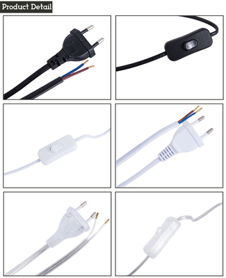 Cables de extensión negros blancos del IEC C5 del cable eléctrico del interruptor del UC el Brasil
