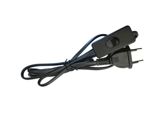 Prenda impermeable durable del cable eléctrico del VDE del ordenador portátil con 2 Pin European Plug