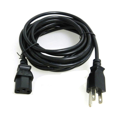 14-18awg cable eléctrico del diente del ordenador portátil 3 6 cable eléctrico americano del negro SIPU del pie
