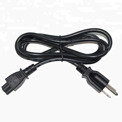 Americano negro del cable eléctrico del dispositivo de 6 pies aprobado para la impresora de monitor de la PC