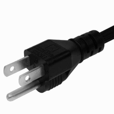 Cobre puro del PVC de los conectores 125V 10A del IEC C13 del cable eléctrico de la UL de la electrónica