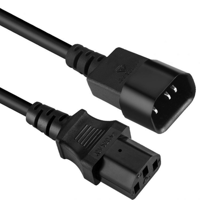 La UL aprobó el cable de extensión seguro 18AWG los 0.8m de la CA cable de corriente alterna de 3 dientes para la TV