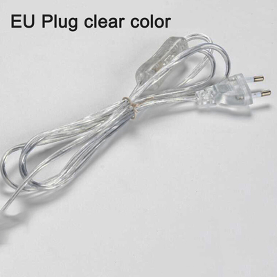 Cable de extensión impermeable del cable eléctrico del interruptor 110V con el enchufe europeo