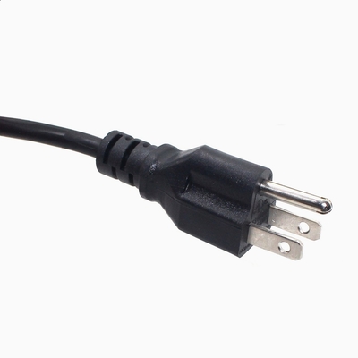 Los 60227 cable eléctrico mencionado de la UL del cable de corriente alterna los 6ft E.E.U.U. del diente del IEC C13 tres