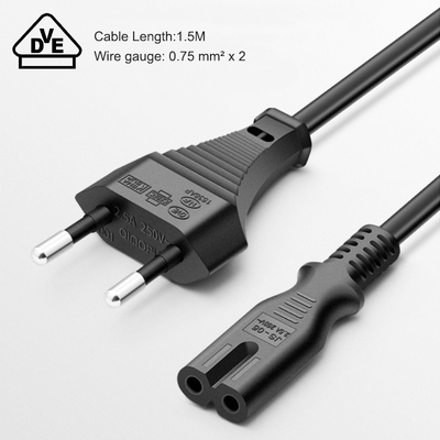 cable eléctrico del VDE de 250V 2.5A