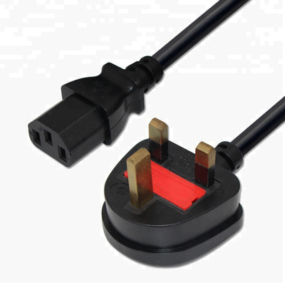 125 voltios 3 del Pin de transmisión del cable de AWG resistente femenino BRITÁNICO C5 18 del IEC 320