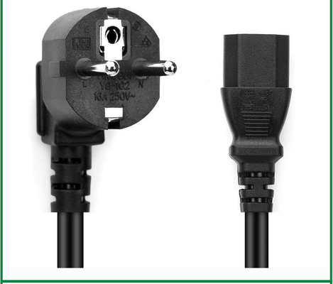 Enchufe de CEE7/7 Schuko a los cables eléctricos del VDE C15 del IEC 60320 para el aparato electrodoméstico